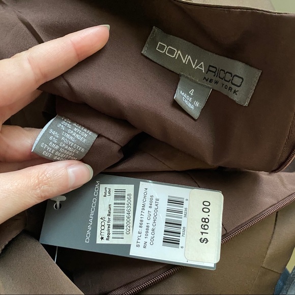 Brown Sleeveless Stretch Satin Wiggle Party Dress - Picture 7 of 8